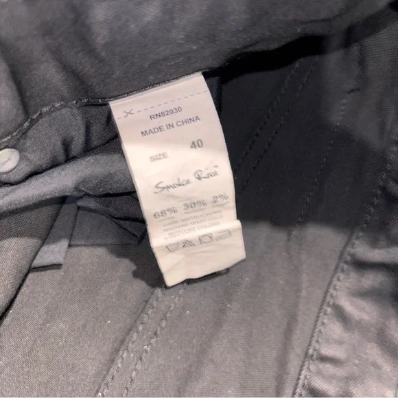 Smoke Rise Engineered Fashion Biker Jeans in Jet Black Men’s Size 40 - Picture 7 of 7